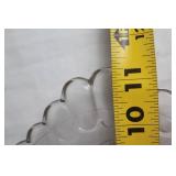 Set of 4 Vintage Glass Serving Plates