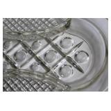 Set of 4 Vintage Glass Serving Plates