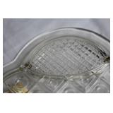 Set of 4 Vintage Glass Serving Plates