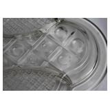 Set of 4 Vintage Glass Serving Plates