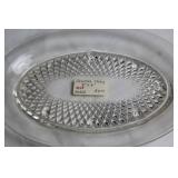 Set of 4 Vintage Glass Serving Plates