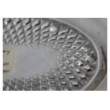 Set of 4 Vintage Glass Serving Plates