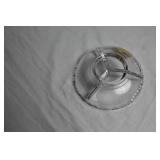 Set of 4 Vintage Glass Serving Plates