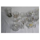 Collection of 23 Vintage Glass Cups and Goblets