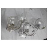 Collection of 23 Vintage Glass Cups and Goblets