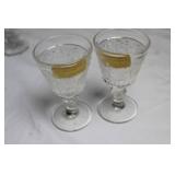 Collection of 23 Vintage Glass Cups and Goblets