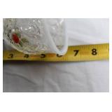 Set of 3 Fenton Strawberry Bell Glass Decorative Bells