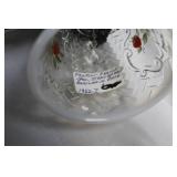 Set of 3 Fenton Strawberry Bell Glass Decorative Bells