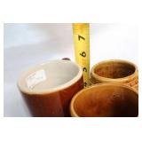 Set of 3 Vintage Stoneware Mugs