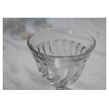 Set of 4 Fostoria Crystal "Colony" 9oz Water Goblets