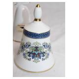 Set of 3 Assorted Decorative Porcelain Bells