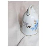 Set of 3 Vintage Porcelain Bells with Floral Designs