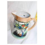 Set of 3 Vintage Pitchers: Hand-Painted, Floral, and Ironstone