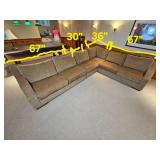 Contemporary Four Segment Sectional from Directional Furniture