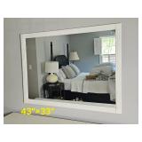 Contemporary Molded Frame Bedroom Mirror