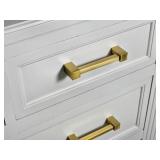 Contemporary 9 Drawer Dresser from Marshal Fields with Modern Brass Drawer Pulls
