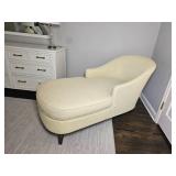 Charming Cream Upholstered Chaise from Liz Claiborne