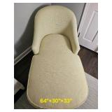 Charming Cream Upholstered Chaise from Liz Claiborne