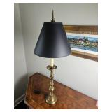 Traditional Brass Candlestick Lamp