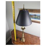 Traditional Brass Candlestick Lamp