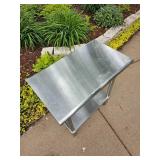 Brushed Steel Prep Table