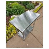 Brushed Steel Prep Table