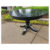 Black Enamel Pedestal Table
