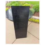 Black Enamel Pedestal Table