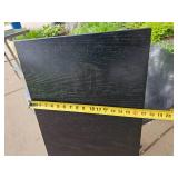 Black Enamel Pedestal Table