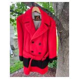 Vintage Trapper Point Blanket Mens Wool Jacket ~L