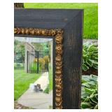 Contemporary Mantel Mirror with Gilt Floral Garlends