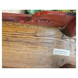 Red Lacquer Oriental Bench