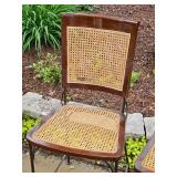 Grange Contemporary Cane Seat Barstool Pair