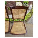 Grange Contemporary Cane Seat Barstool Pair