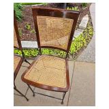 Grange Contemporary Cane Seat Barstool Pair