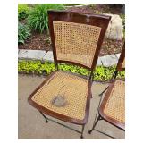 Grange Contemporary Cane Seat Barstool Pair