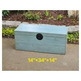 Oriental Latch Teal Toy Chest
