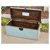 Oriental Latch Teal Toy Chest