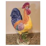 Colorful Italian Vietri Rooster Statue