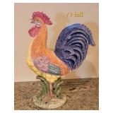 Colorful Italian Vietri Rooster Statue