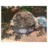 Hammered Copper Kettle Fire Pit