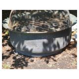 Hammered Copper Kettle Fire Pit