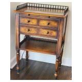 Gallery Railed Tiered Side Table