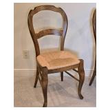 Elegant Rush Seat Farmhouse Accent Chair Set - (3)