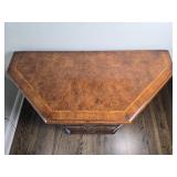 Antique Half-Hex Regency Accent Cabinet