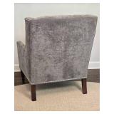 Kravet Furniture Contemporary Gray Tacked Armchair - D