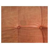 Contemporary Faux Leather Tacked Bench