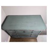 Charming Blue Painted Farmhouse Dresser