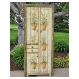 Habersham Plantation Mille Fleurs Pantry Cabinet