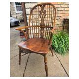 Stunning Carved Windsor Accent Chair